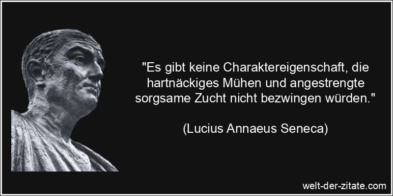 Lucius Annaeus Seneca Zitat Charakter - Es gibt keine