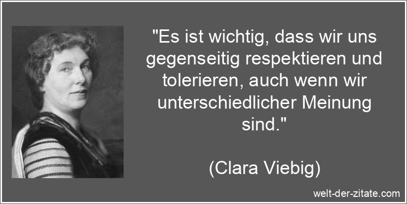 Clara Viebig Zitat Meinung: Es ist wichtig, dass wir uns gegenseitig