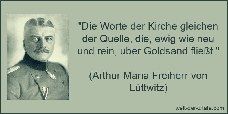 Die Worte der Kirche gleichen der Quelle, die, ewig wie neu und rein,