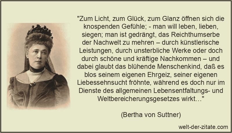 Zum Licht, zum Glück, zum Glanz öffnen sich die knospenden