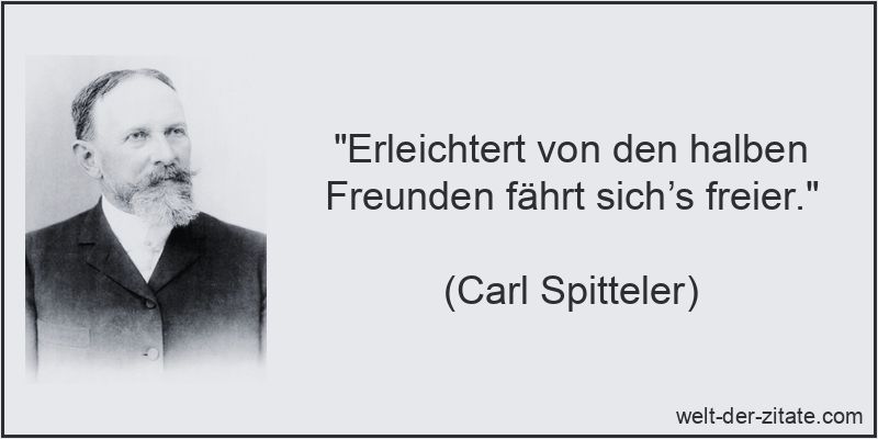 Erleichtert von den halben Freunden fährt sich’s freier.