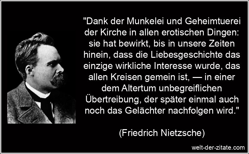 Dank der Munkelei und Geheimtuerei der Kirche in allen erotischen