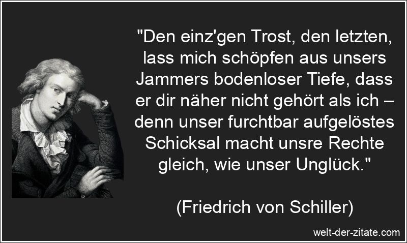 Den einz'gen Trost, den letzten, lass mich schöpfen aus unsers