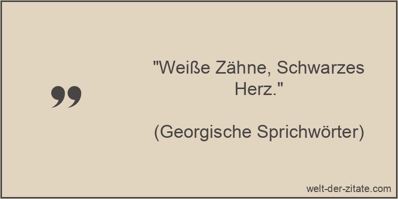 Weiße Zähne, Schwarzes Herz.