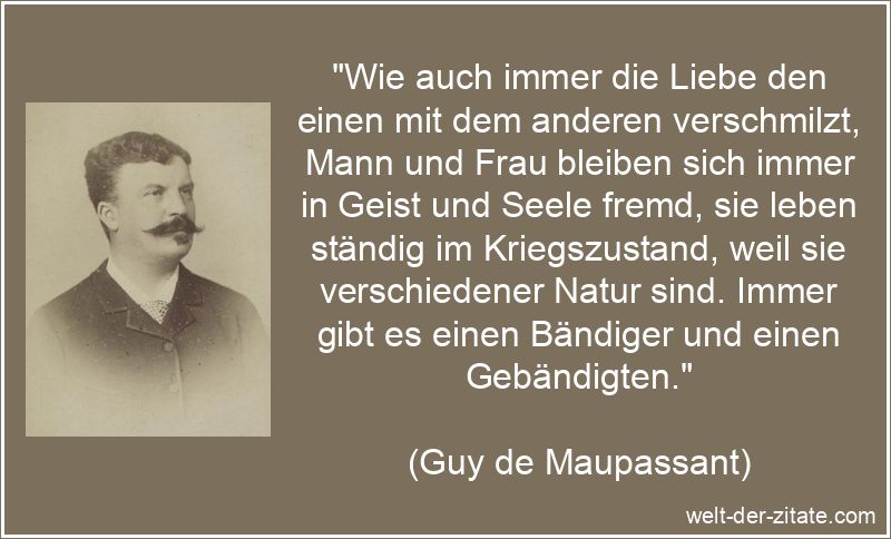 Wie auch immer die Liebe den einen mit dem anderen verschmilzt, Mann