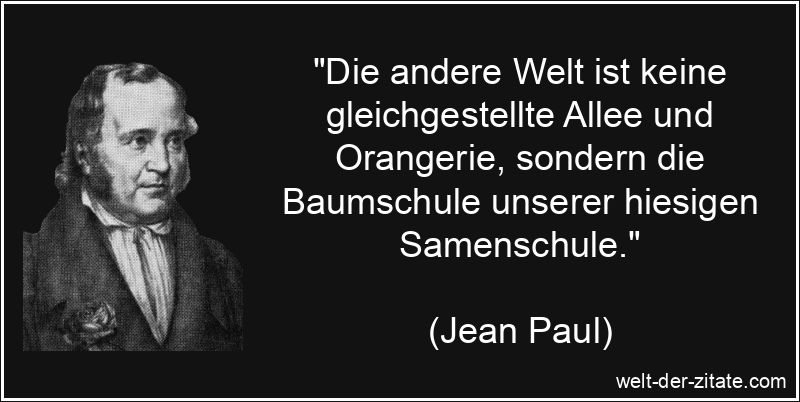 Die andere Welt ist keine gleichgestellte Allee und Orangerie,