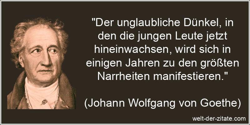 Der unglaubliche Dünkel, in den die jungen Leute jetzt