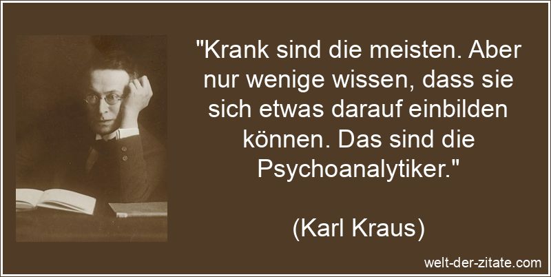 Krank sind die meisten. Aber nur wenige wissen, dass sie sich etwas