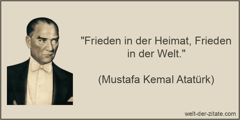 Frieden in der Heimat, Frieden in der Welt.