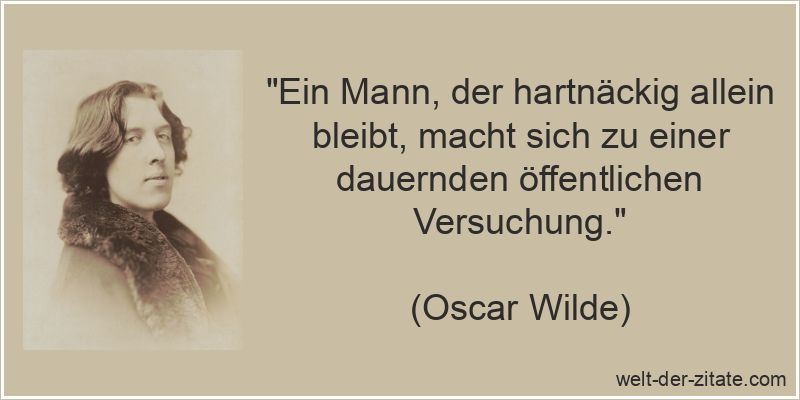 Ein Mann, der hartnäckig allein bleibt, macht sich zu einer